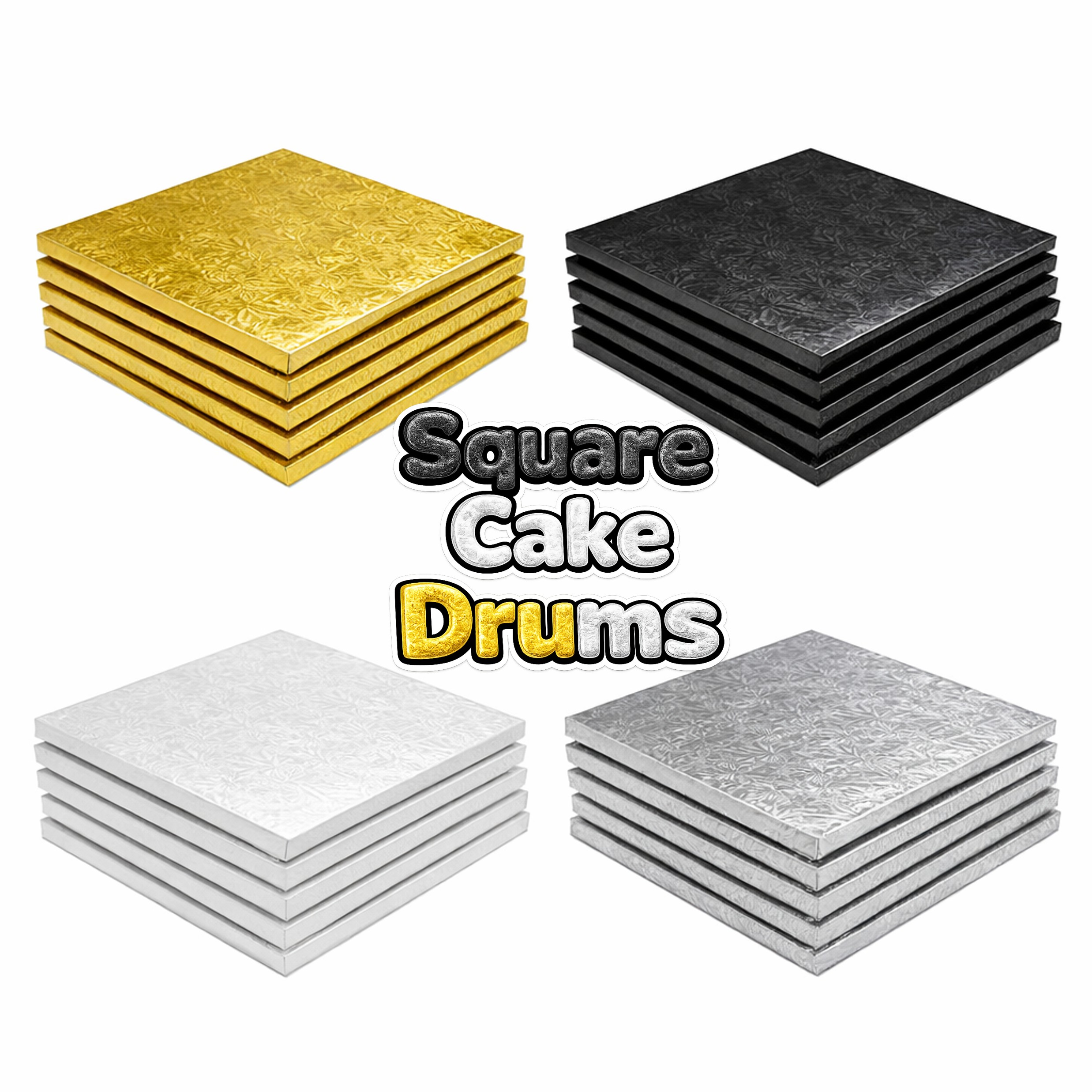 Square Foil Drums